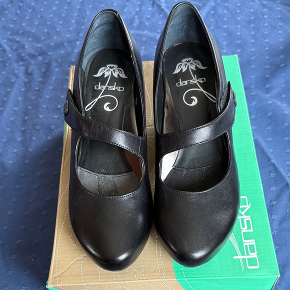 Dansko Black Mary Jane Heels - Picture 2 of 5